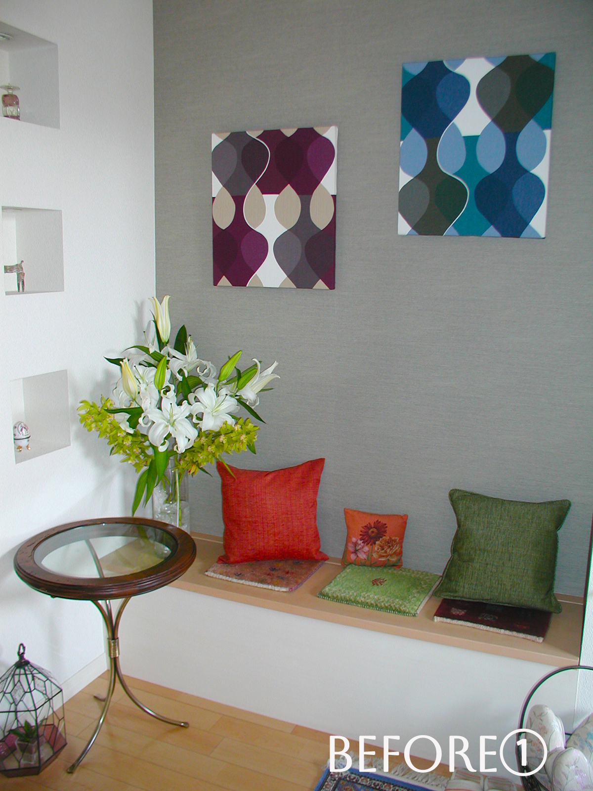 玄関をおしゃれに見せるインテリア術／アートや小物でつくる上質な